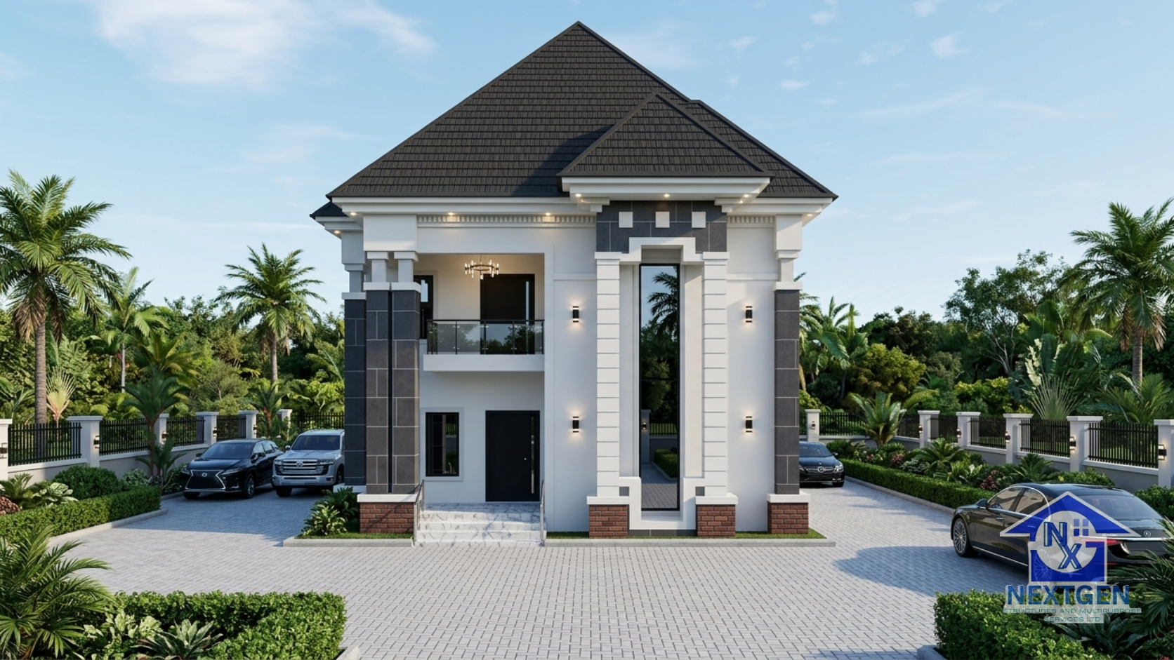 5-Bedroom Duplex House Plan | 252 m² on a 60 x 100 ft Plot