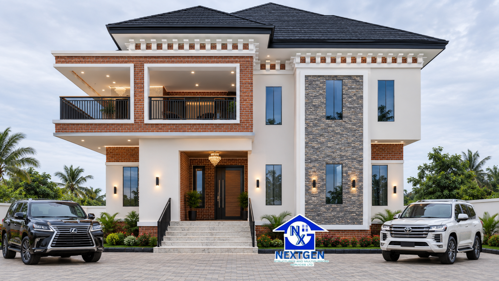4 Bedroom Duplex House Plan on 60x100 ft Land | NextGen Structures (NXG057DD022)